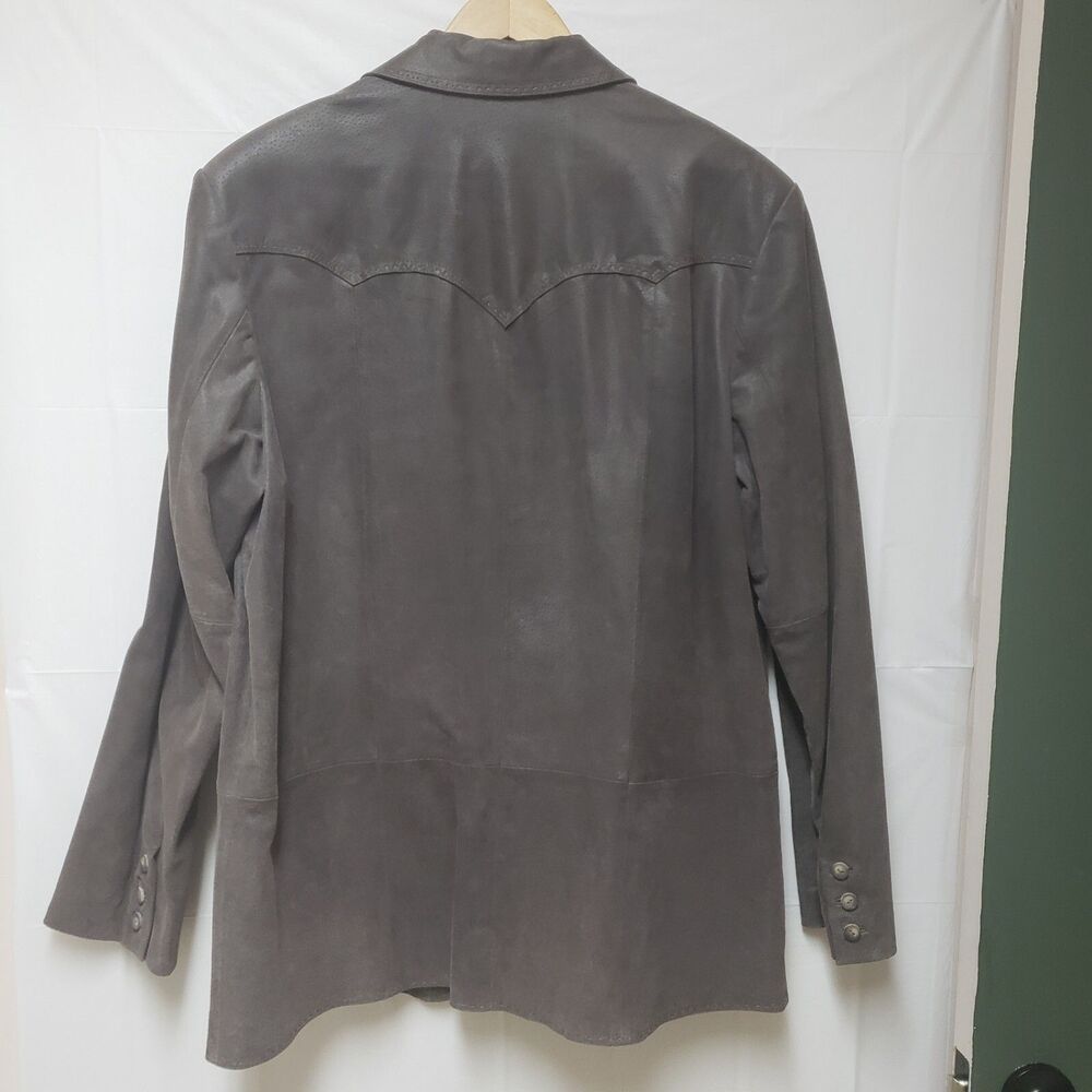 VTG Men's Powder River Suede Genuine Leather  Preppy City Rancher Jacket XL NWOT